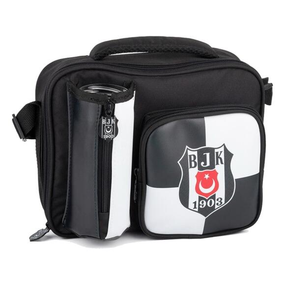 Beşiktaş 1903 Logo Desenli Suni Deri Beslenme Çantası 25362
