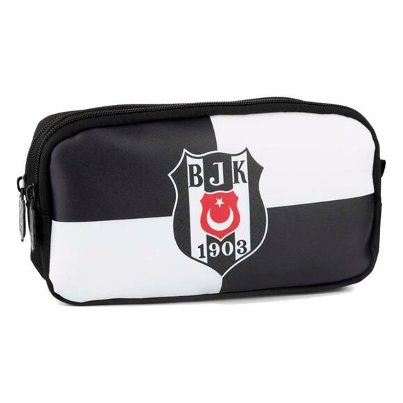 Beşiktaş 1903 Logo Desenli Suni Deri Kalem Çantası 25363