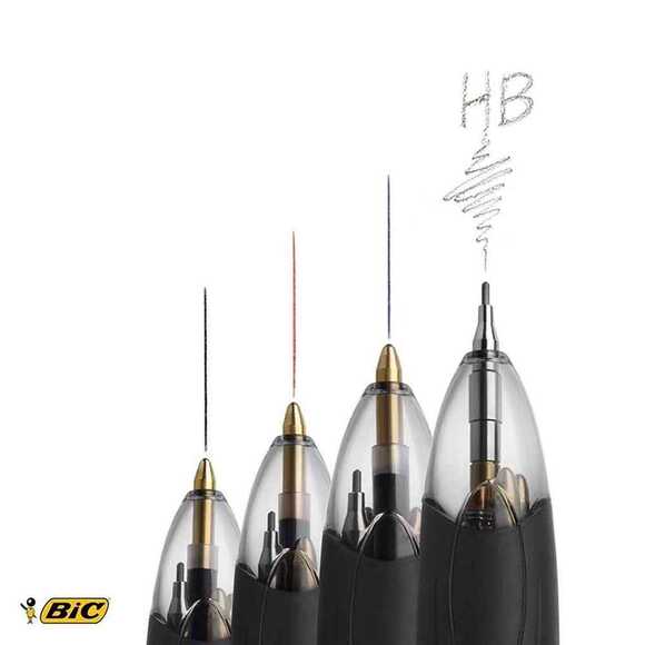Bic 4 Colours Multi 3 Renk Tükenmez+1 Versatil Kalem 942104