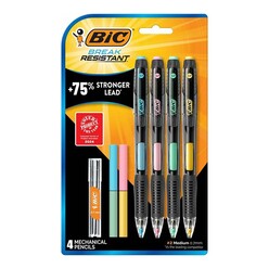 Bic - Bic Break Resistant 4 Versatil Kalem + 4 Silgi + 6'lı Min Blister Set 0.7mm 527475