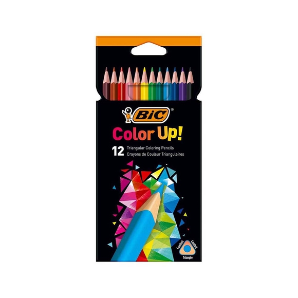 Bic Color Up Üçgen Kuru Boya Kalemi 12’Li 950527