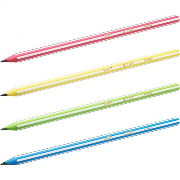 Bic Evolution 646 Stripes Kurşun Kalem 4'lü Blister