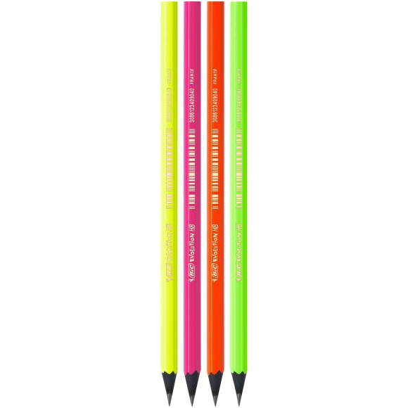 Bic Evolution Floresan Renkler Kurşun Kalem 4'lü Blister