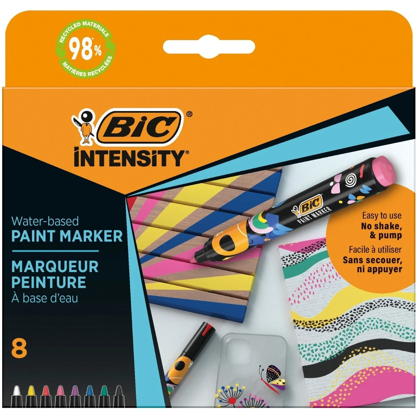 Bic Intensity Paint Marker Canlı Renkler 8’li 527430