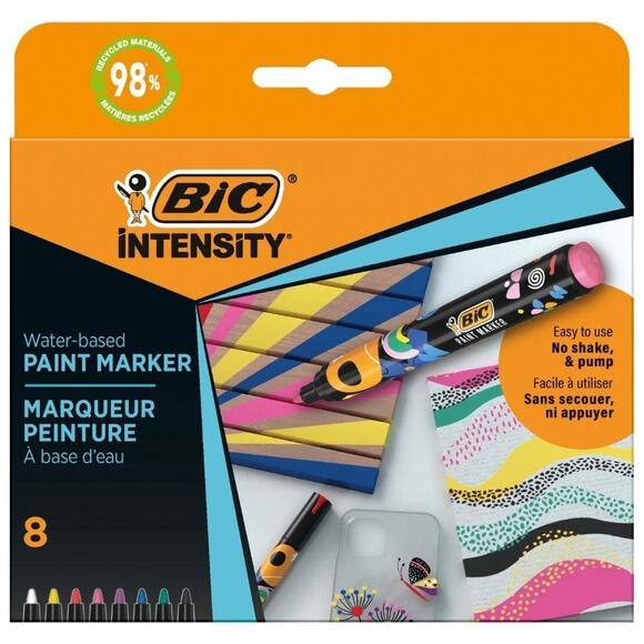 Bic Intensity Paint Marker Canlı Renkler 8’li 527430