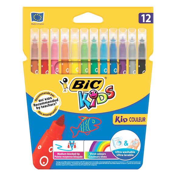 Bic Kids Couler Keçeli Boya Kalemi 12 Renk 920293