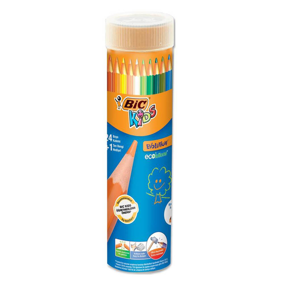 Bic Kids Evolution Metal Tüp Kuru Boya 24'lü 958190
