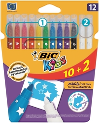 Bic Kids Magic Silinebilir Keçeli Kalem 10+2 Renk 920295 - Thumbnail