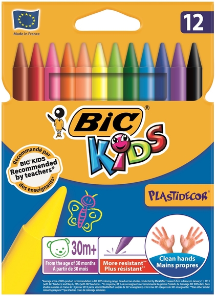 Bic Kids Plastidecor Silinebilir Pastel Boya 12 Renk 920299