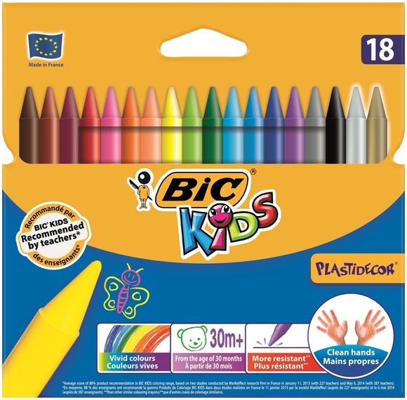 Bic Kids Silinebilir Pastel Boya 18 Renk 829771