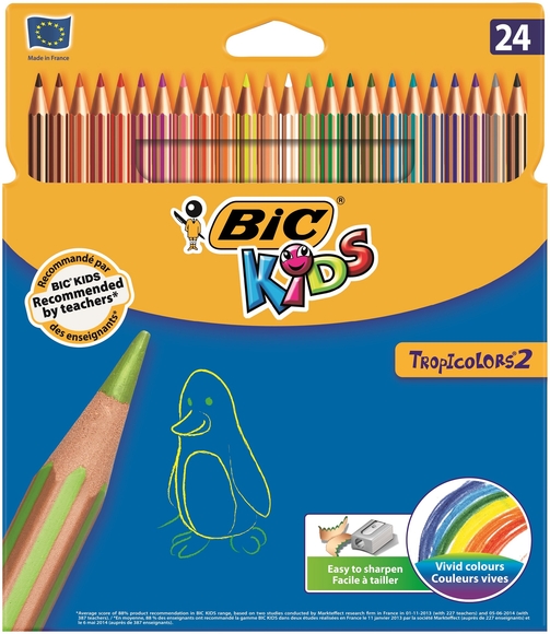 Bic Kids Tropicolor2 Kuru Boya Kalemi 24 Renk 832568