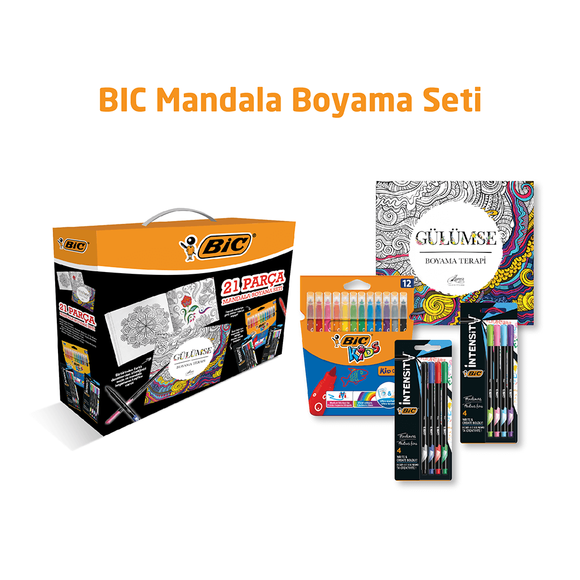 Bic Mandala Boyama Seti 21 Parça