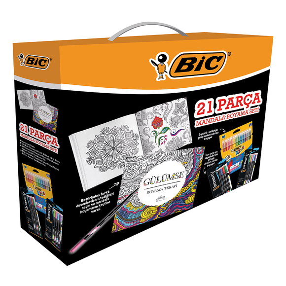 Bic Mandala Boyama Seti 21 Parça