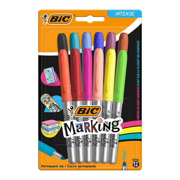 Bic Marking Color Markör Kalem 12 Renk 943163 