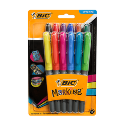 Bic - Bic Marking Markör Kalem Karışık Renk 12'li 961442