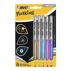 Bic Marking Metalik Markör kalem 5 Renk 942861 - Thumbnail