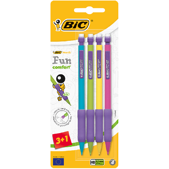 Bic Matic Fun Comfort 0.7mm Versatil Kalem 4'lü Blister