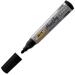 Bic - Bic Permanent Marker 2000 Yuvarlak Uç Siyah 8209153