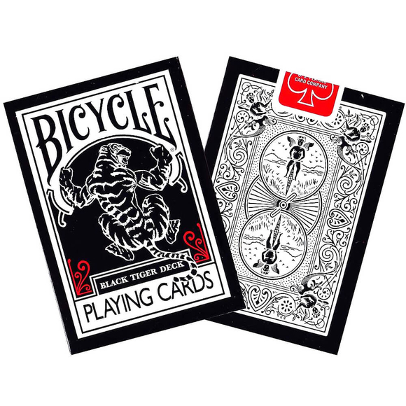 Bicycle Black Tiger Red Oyun Kartı 1041085