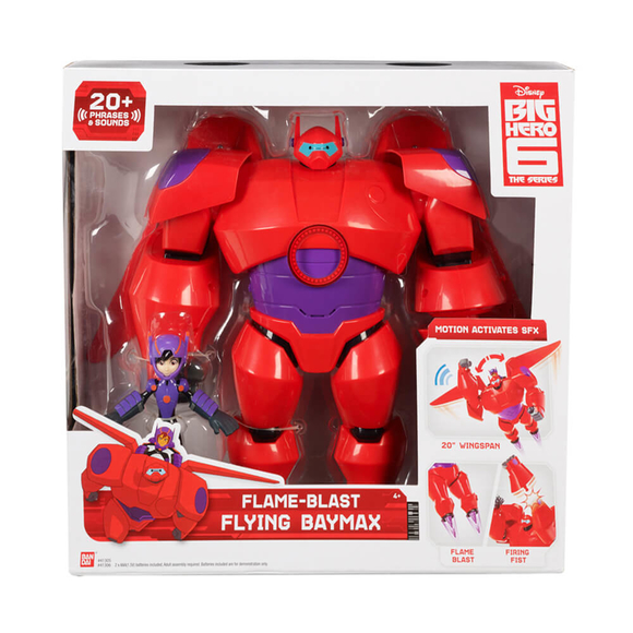 Big Hero 6 Süper Kahraman Ateş Çıkararak Uçan Baymax ve Hiro 41305