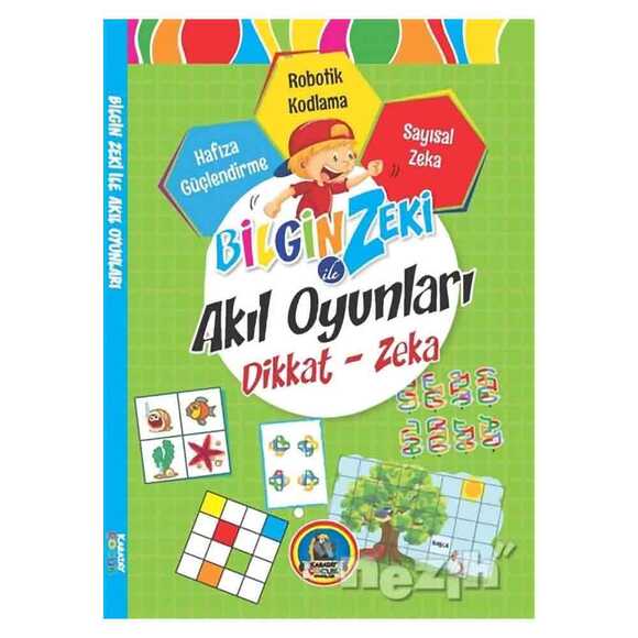 Bilgin Zeki ile Akıl Oyunları Dikkat Zeka - Yeşil Seri