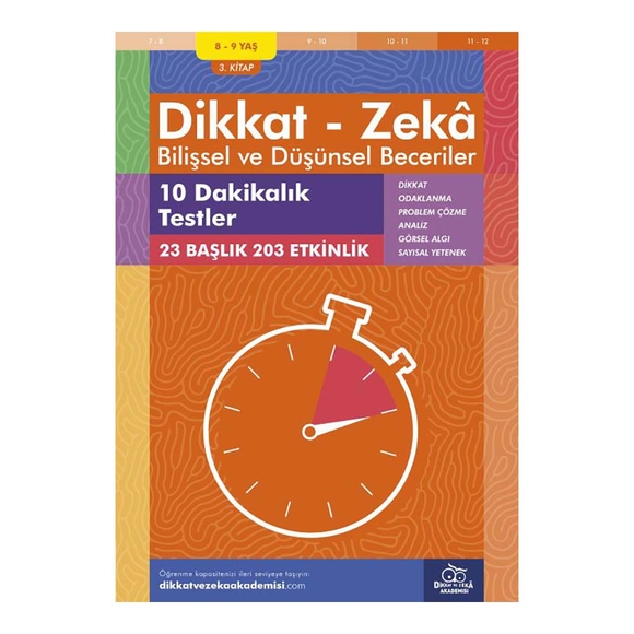 Bilişsel ve Düşünsel Beceriler 10 Dakikalık Testler (8-9 Yaş)