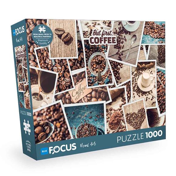 Blue Focus 1000 Parça But First Coffee BF458