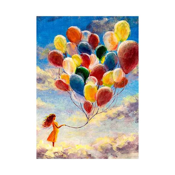 Blue Focus 1000 Parça Flying Balloons (Uçan Balonlar) BF473
