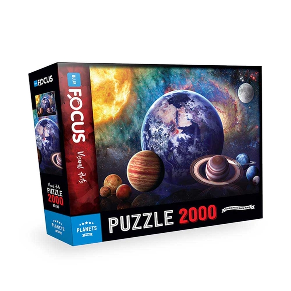 Blue Focus Planets (Gezegenler) 2000 Parça Puzzle BF343
