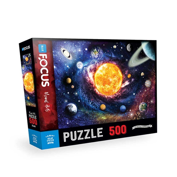 Blue Focus Solar System (Güneş Sistemi) 500 Parça Puzzle BF332