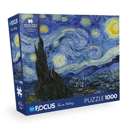 Blue Focus Starry Night (Yıldızlı Gece) 1000 Parça Puzle BF417 - Thumbnail