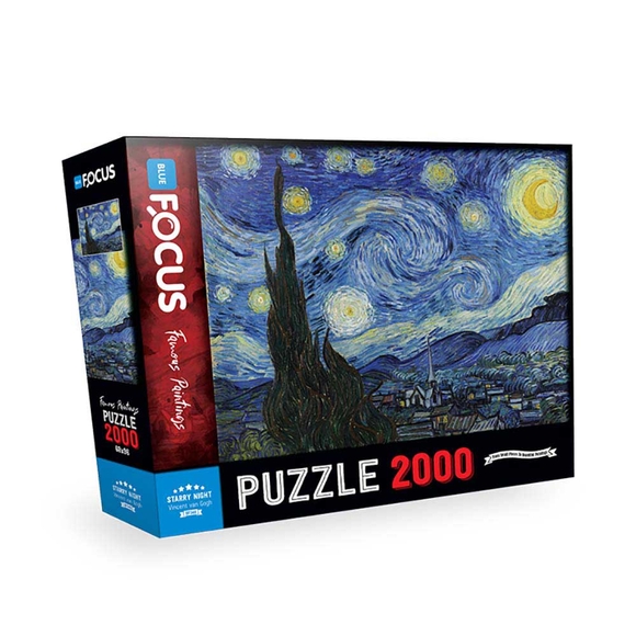 Blue Focus Starry Night (Yıldızlı Gece) 2000 Parça Puzzle BF340