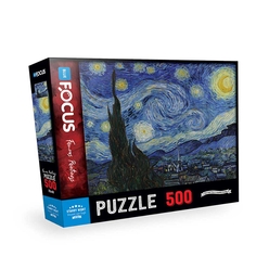 Blue Focus Starry Night (Yıldızlı Gece) 500 Parça Puzzle BF328 - Thumbnail