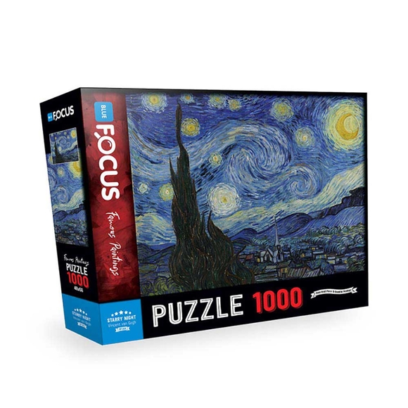 Blue Focus Starry Night (Yıldızlı Gecele) 1000 Parça Puzzle BF269