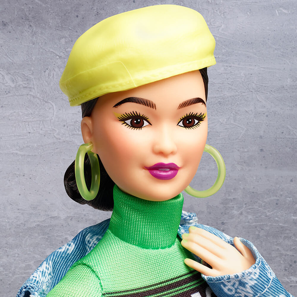 BMR1959 Koleksiyon Barbie Bebeği, Kot Ceketli - Şapkalı GHT95