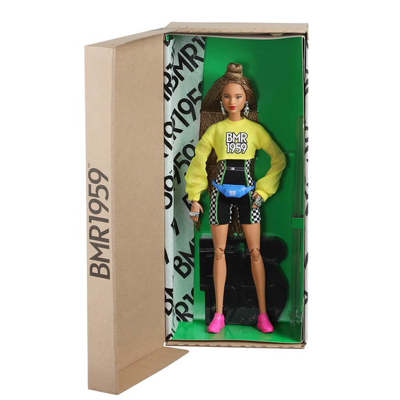 BMR1959 Koleksiyon Barbie Bebeği, Şortlu - Uzun Saçlı GHT91