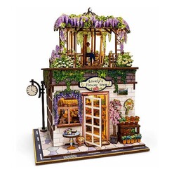 Book Nook - Book Nook 3D Ahşap Puzzle Sokak Görünümü Çiçekçi Dükkanı 68075