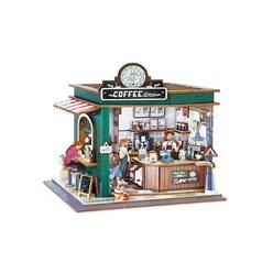 Book Nook - Book Nook 3D Ahşap Puzzle Sokak Görünümü Kafe 68072