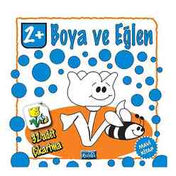 Parıltı Yayınları - Boya ve Eğlen Mavi Kitap