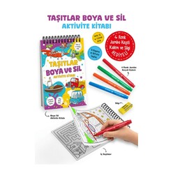 Bigkids - Boya Ve Sil Avt Kitabi - Taşitlar