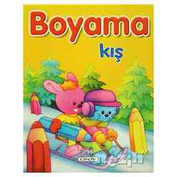 Çiçek Yayınları - Boyama : Kış