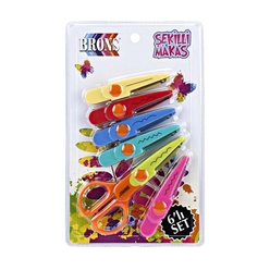 Brons - Brons Şekilli Makas 6’Lı BR-708