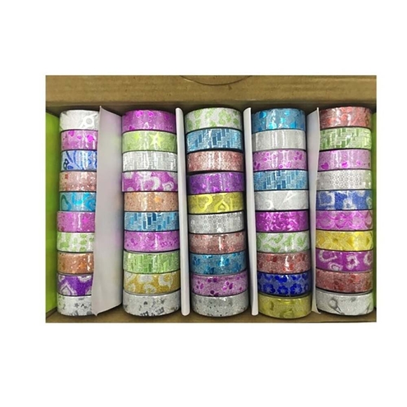 Bu-Bu Desenli Simli Bant 50’Li (8233) Bubu-Bt0001