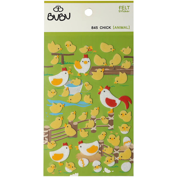 Bu-Bu Keçe Sticker Civcivler LS0035