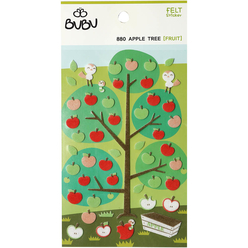 Bu-Bu Keçe Sticker Elma Ağacı LS0030 - Thumbnail