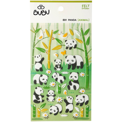 Bu-Bu Keçe Sticker Panda LS0037 - Thumbnail