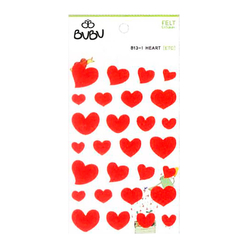 Bu-Bu Sticker Kırmızı Kalpler Karışık LS0024 - Thumbnail