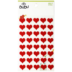 Bu-Bu Sticker Kırmızı Kalpler Küçük LS0025 - Thumbnail