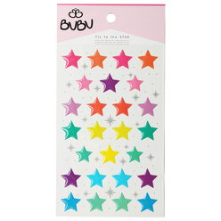 Bu-Bu Sticker Renkli Yıldızar Büyük LS0015 - Thumbnail