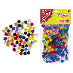 Bubu - Bubu Ponpon Simli 1 Cm.200’Lü Karma 10X10 BUBU00111